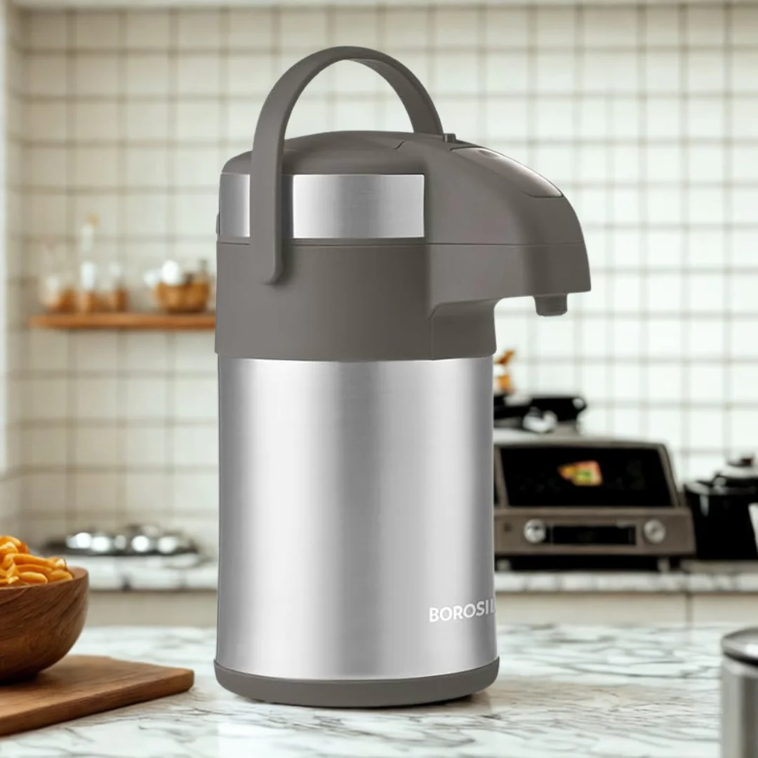 Borosil Airpot Insulated Flask Hydra, 3L