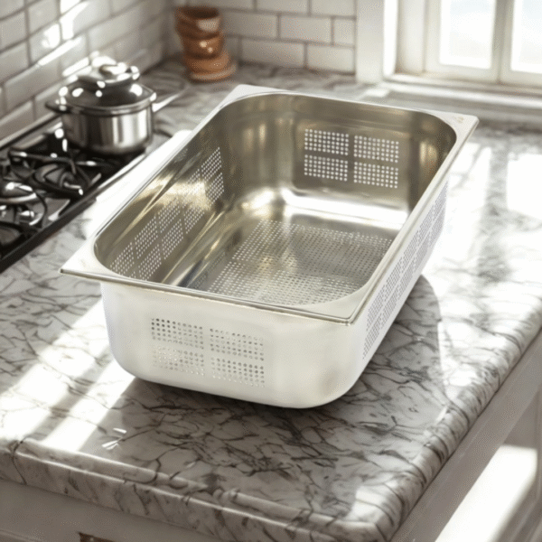 Banmaire Stainless Steel Perforated Strainer – 1/1, 15 CM