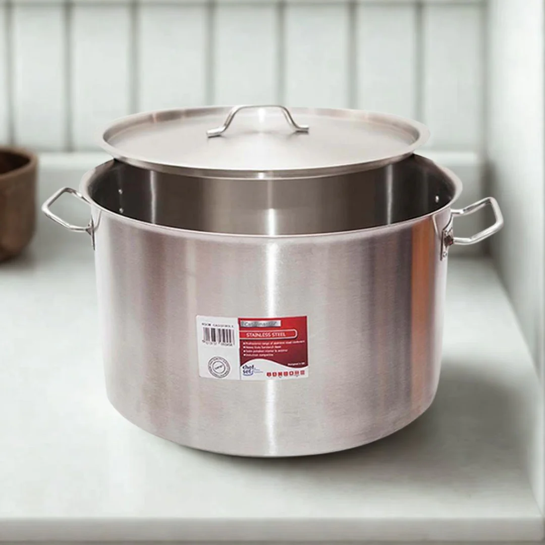 Chefset Steel High Cooking Pot with Lid – 55 x 35 cm (83 Ltr)