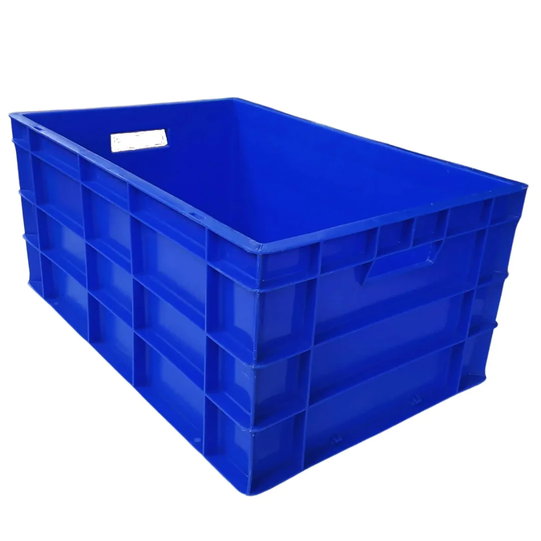 Plastic Basket / Full Covered Crate – Blue