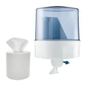 Maxi Roll Dispenser – Transparent/White