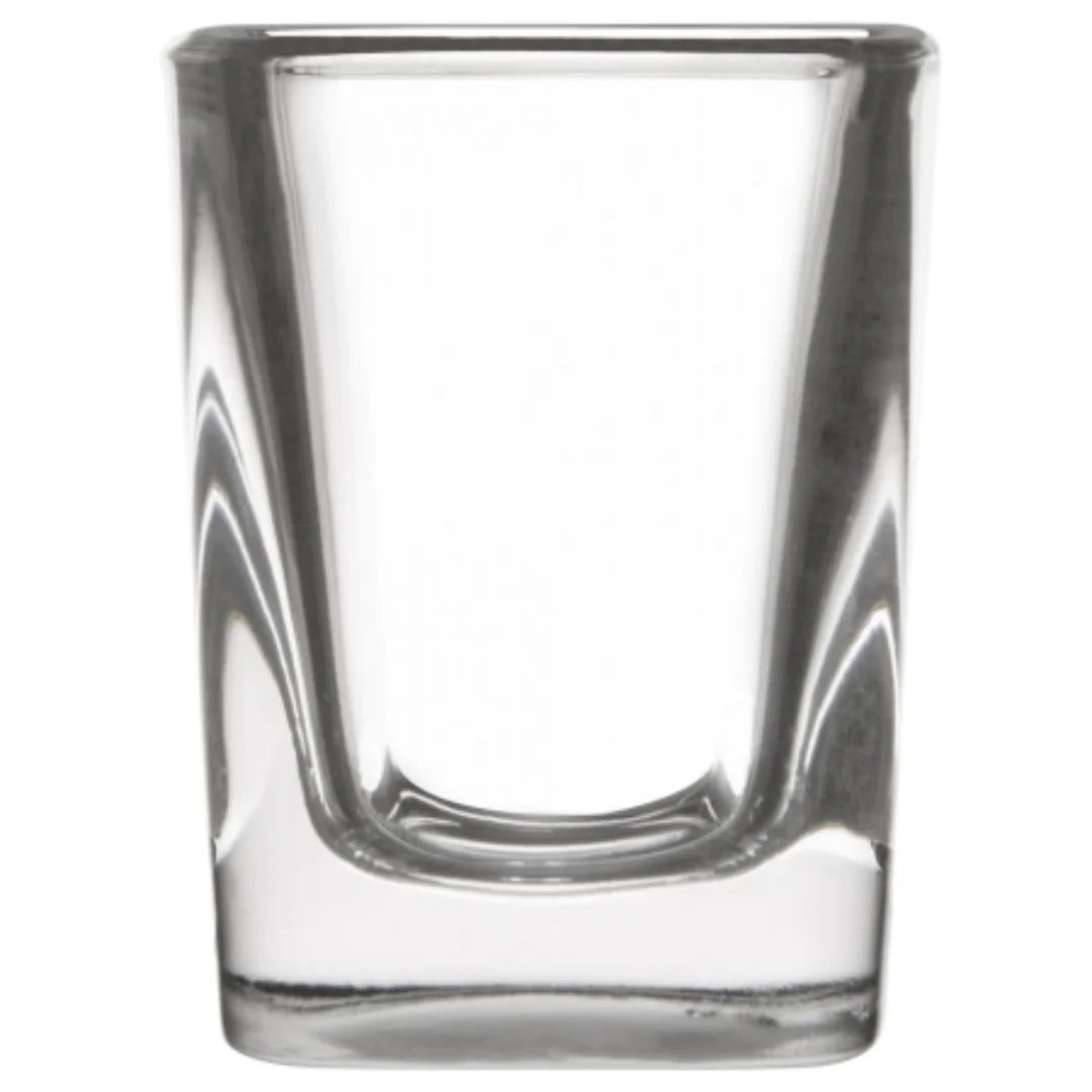 Libbey Square Prism Shot Glass – 2 oz (Model 5277)
