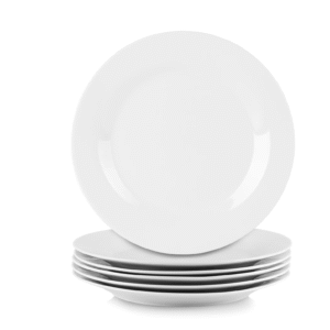 White Ceramic Dinner Plate  8cm, 10 cm