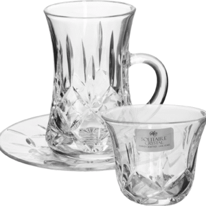 Solitaire Crystal Glasses — Elegant Clarity, Timeless Style