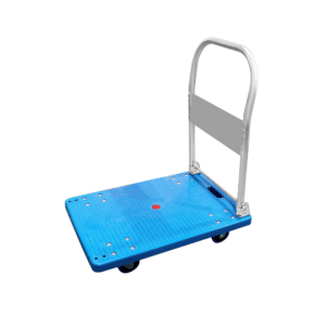 Blue Fully Silent Platform Trolley Size- 50 x 70 cm