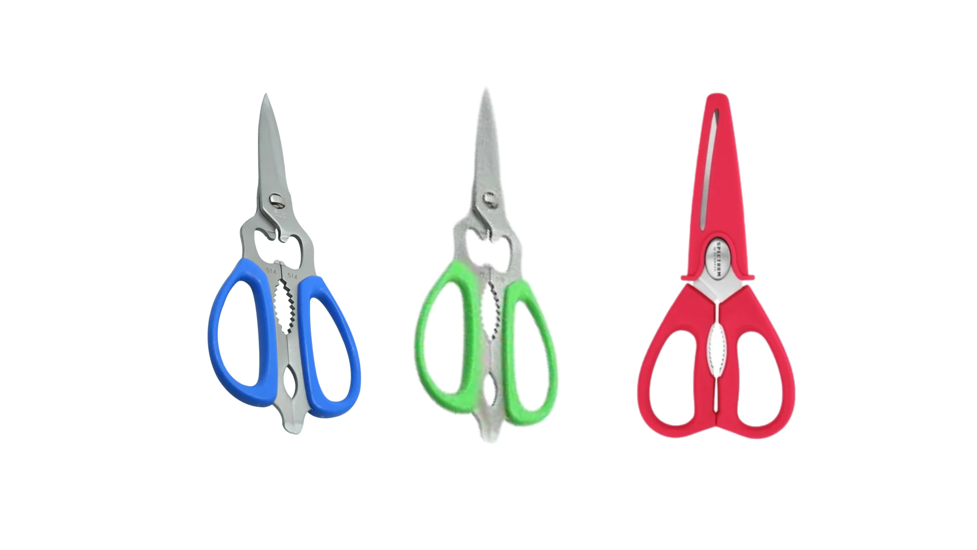 ATLANTIC DETACHABLE SCISSORS, COLOUR- BLUE-GREEN-RED