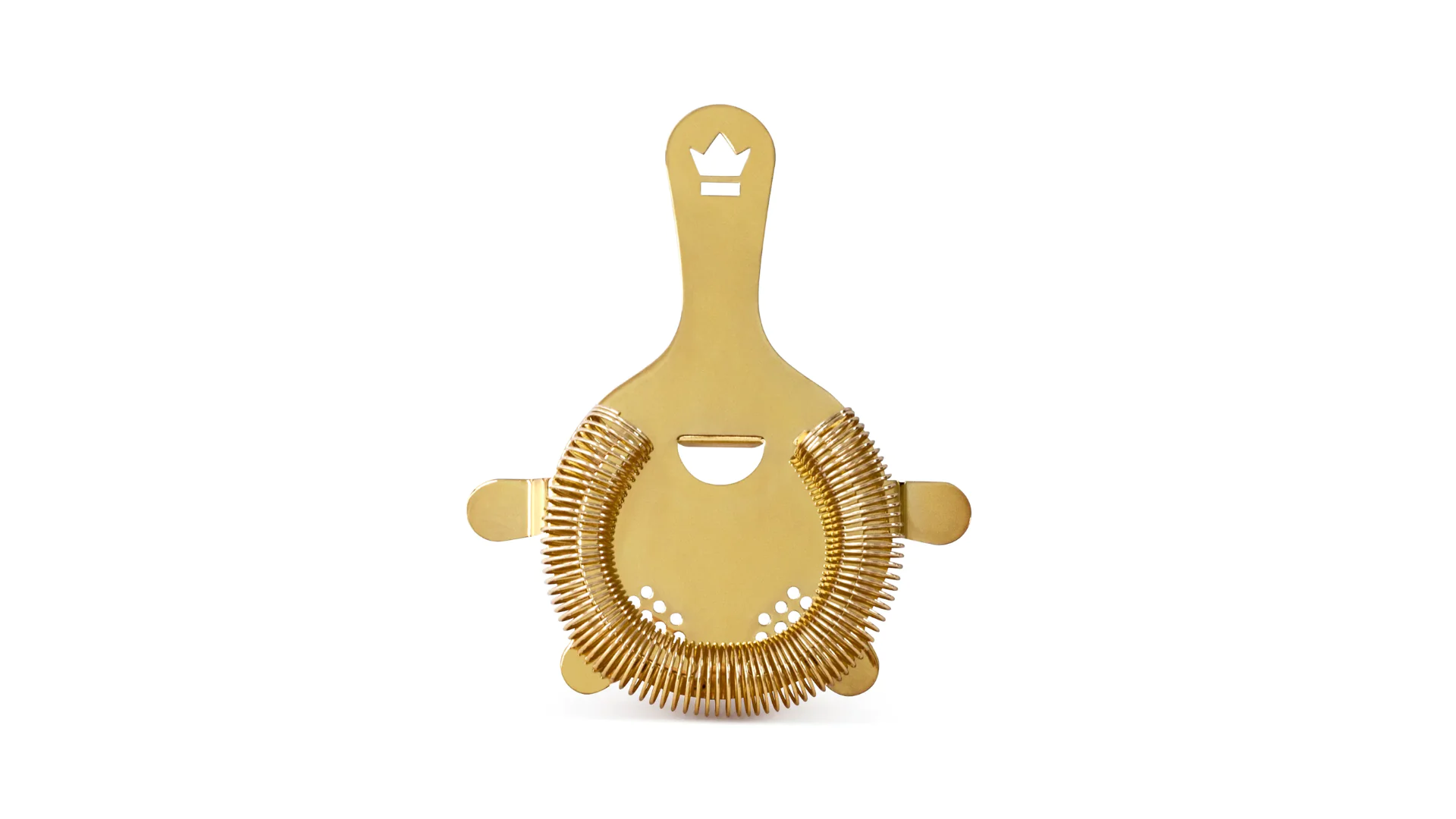 "BQ 4 PRONG COCKTAIL STRAINER GOLD - CLST0106-CP "